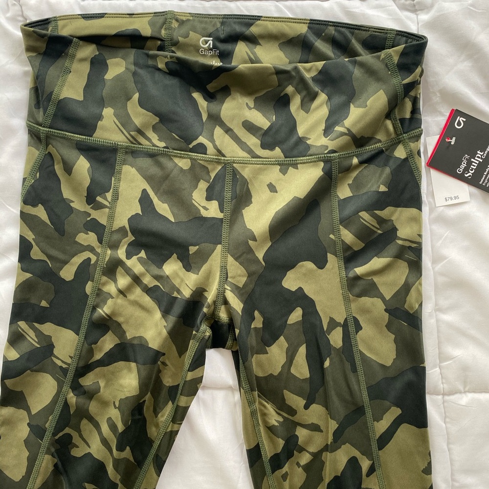 Gap FIT - High Waist/Full Length Leggings - Camo